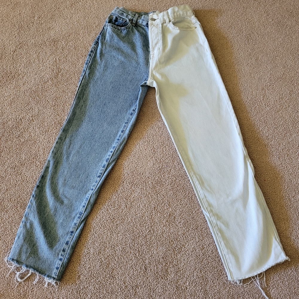 juniors pacsun size 25 high rise straight jeans